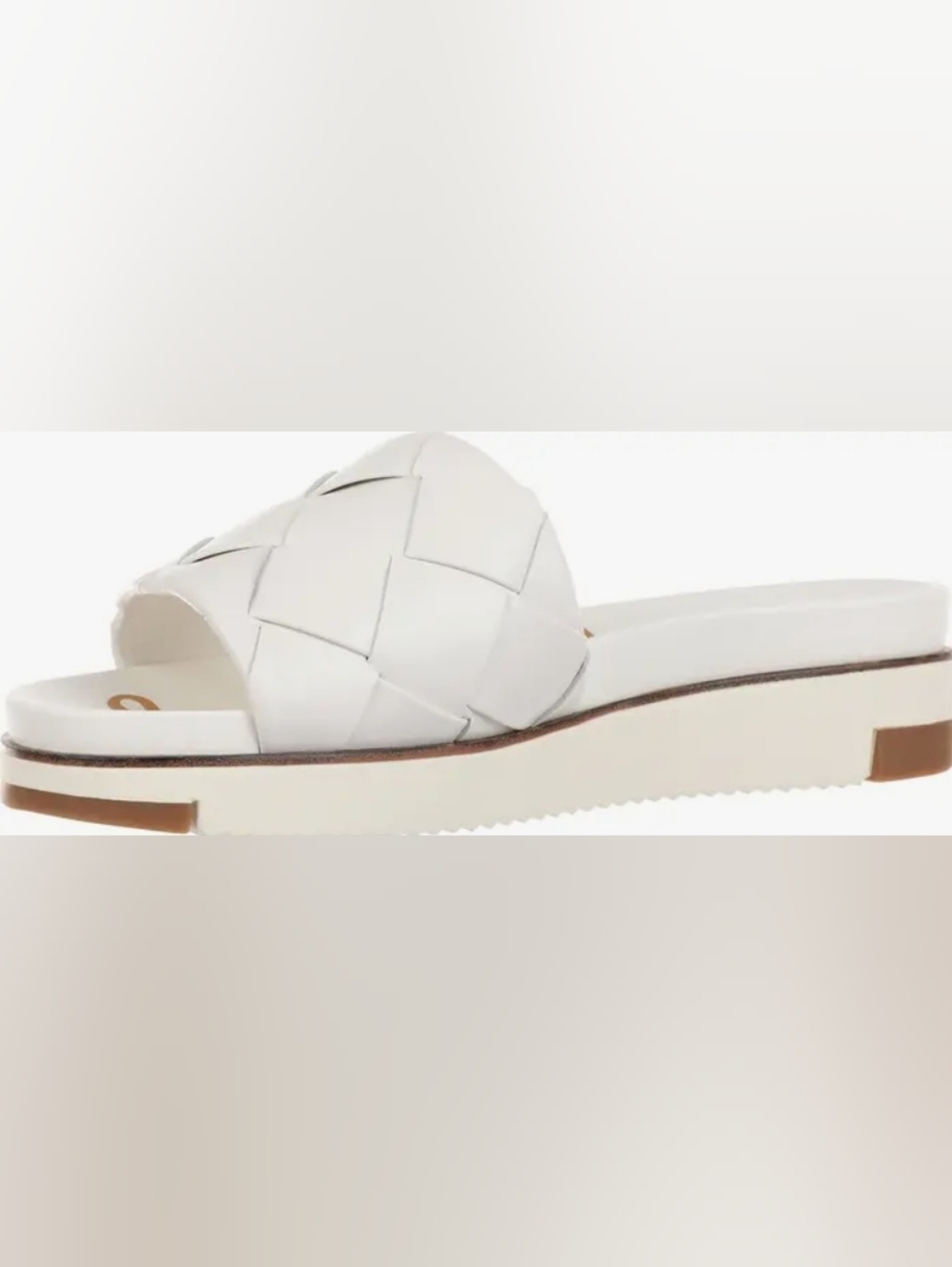 Size 11 - 🆕️ Sam Edelman Women's Woven Platform Slide Sandals - White - Picture 4 of 11